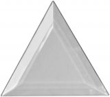 Clear Double Bevel Triangle 102 x 102 x 102mm DBT102