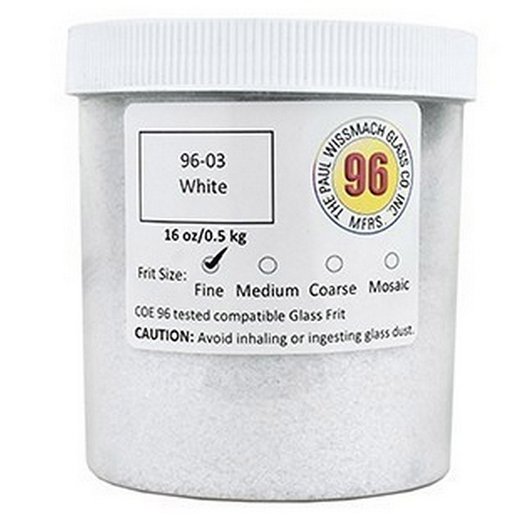 Wissmach White Fine Frit 454gms Coe96 96-03FINE