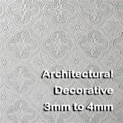 Architectural Decorative 3 to 4mm Glass