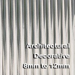 Architectural Decorative 8 to 12mm Glass