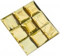 Square 25mm Gold Silvercoat Bevels Mosaic Netted BMM2525-110-2W