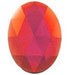 30x40mm Oval Red Faceted Jewel 331-0