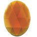 30x15mm Oval Dark Amber Faceted Jewel 331-7