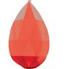40 x 24mm Teardrop Red Faceted 338-0
