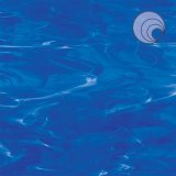 Oceanside Dark Blue White Wispy Fusible 3396SF 305x305mm