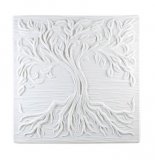 Slumping Mould Tree of Life Textured Square Mould 305 x 305mm 48M940