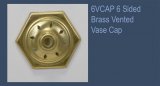 6 Sided Brass Vase Cap 6VCAP