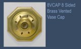 8 Sided Brass Vase Cap 8VCAP