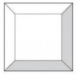Clear Square Bevel 102 x 102mm S102102