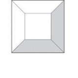 Clear Square Bevel 51 x 51mm S5151