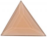 Peach Triangle Bevel 76 x 76 x 76mm T76PEACH