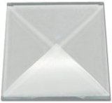 Clear Square Bevel 25 x 25mm S2525