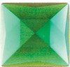 25mm Square Green Faceted Jewel 349-3
