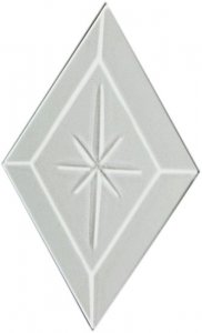 Clear Diamond Engraved Bevel 76 x 126mm D76126ENG