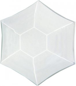 Clear Hexagon Bevels 51mm Sides Box of 30 HEX51-B