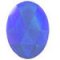 30x40mm Oval Dark Blue Faceted Jewel 331-2