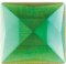 25mm Square Green Faceted Jewel 349-3
