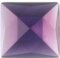 25mm Square Amethyst Faceted Jewel 349-4
