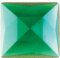 25mm Square Turquoise Faceted Jewel 349-9